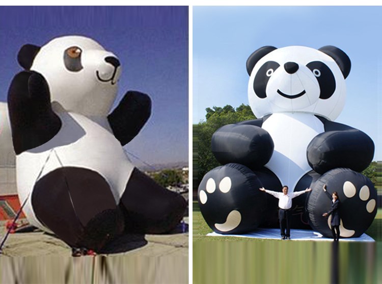 石台充气熊猫展示